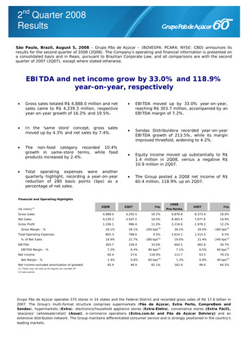 Vorschaubild GPA Quartalsbericht 2008-q2