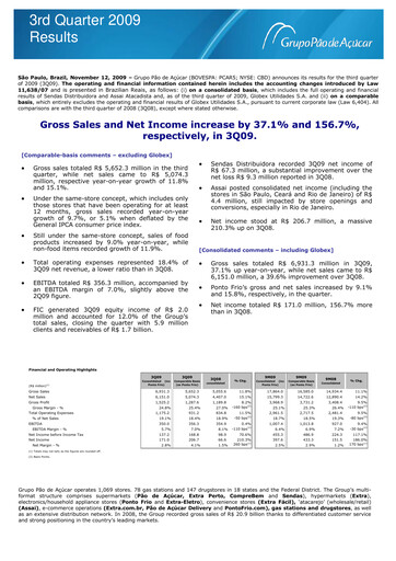 Vorschaubild GPA Quartalsbericht 2009-q3