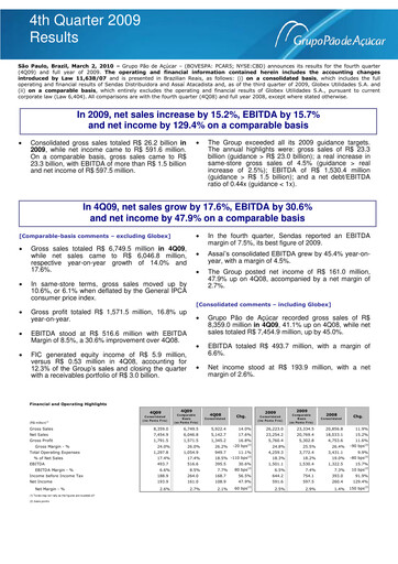 Vorschaubild GPA Quartalsbericht 2009-q4