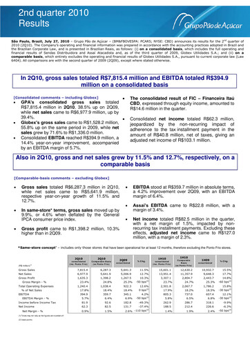 Vorschaubild GPA Quartalsbericht 2010-q2