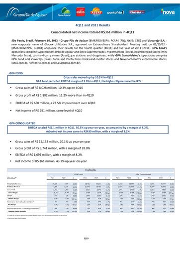Vorschaubild GPA Quartalsbericht 2011-q4