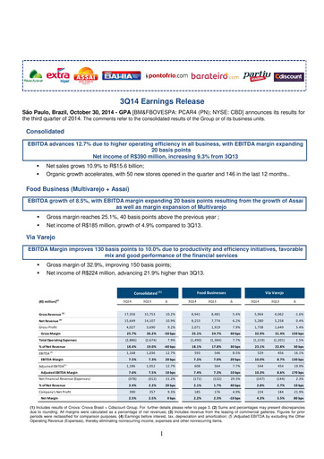 Vorschaubild GPA Quartalsbericht 2014-q3