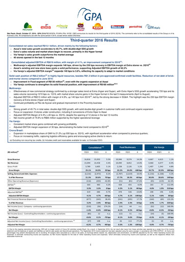Vorschaubild GPA Quartalsbericht 2016-q3