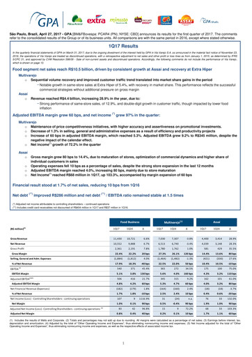 Vorschaubild GPA Quartalsbericht 2017-q1