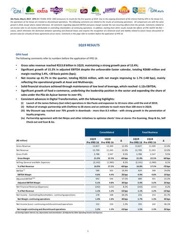 Vorschaubild GPA Quartalsbericht 2019-q1