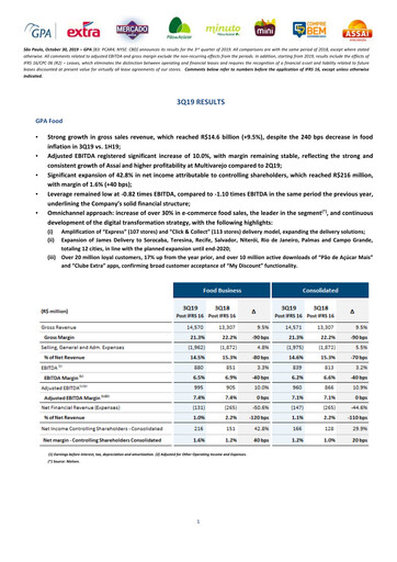 Vorschaubild GPA Quartalsbericht 2019-q3