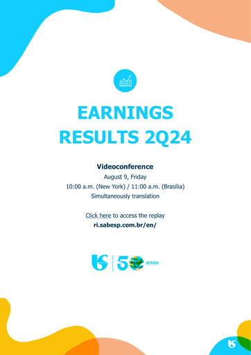 Thumbnail Sabesp Quarterly Report 2024-q2