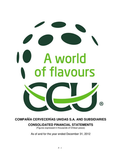Thumbnail Compañía Cervecerías Unidas Financial Statement 2012