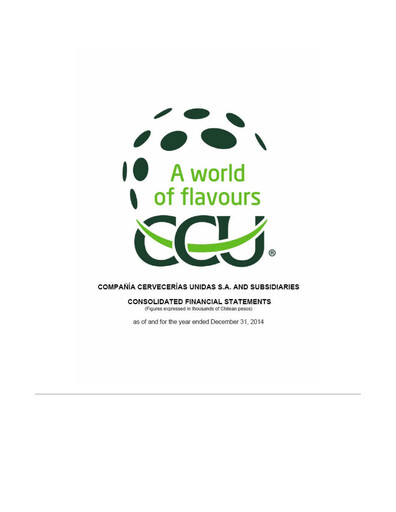 Thumbnail Compañía Cervecerías Unidas Financial Statement 2014