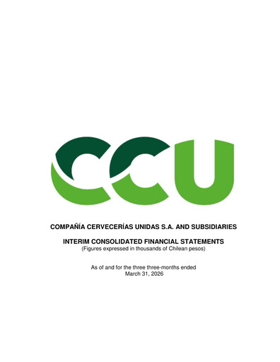 Thumbnail Compañía Cervecerías Unidas Financial Statement 2026-q1