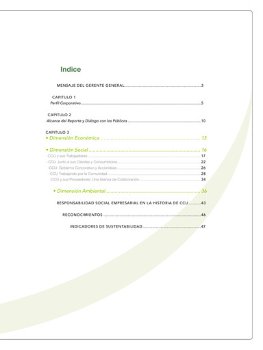 Vorschaubild Compañía Cervecerías Unidas Nachhaltigkeitsbericht 2006