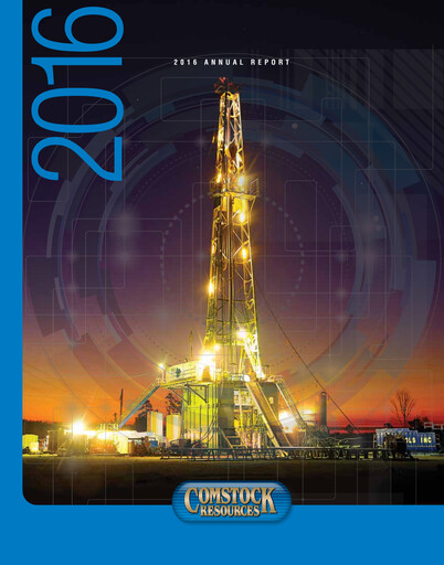 Thumbnail Comstock Resources Annual Report 2016