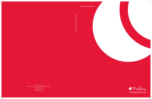 Vorschaubild Björn Borg Jahresbericht 2007