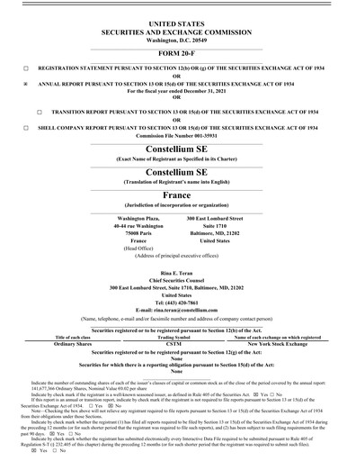 Thumbnail Constellium
 Annual Report 2021