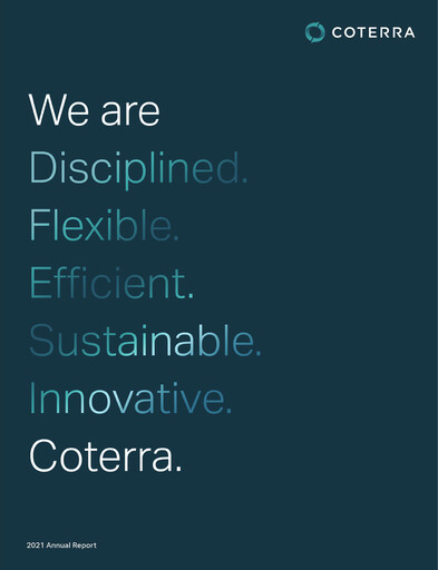Thumbnail Coterra Energy Annual Report 2021
