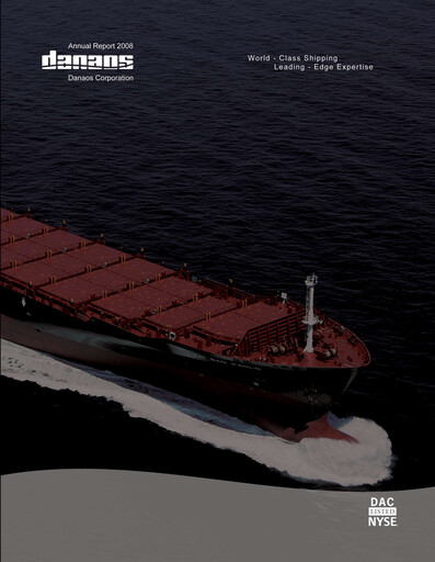 Thumbnail Danaos Annual Report 2008