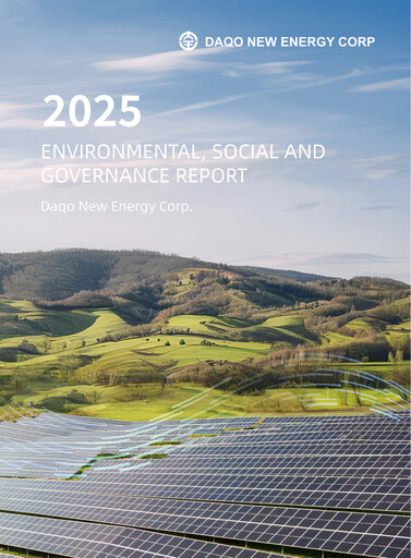 Thumbnail Daqo New Energy ESG Report 2025