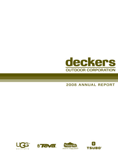 Thumbnail Deckers Brands Annual Report 2008