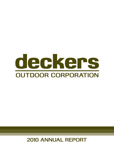 Thumbnail Deckers Brands Annual Report 2010