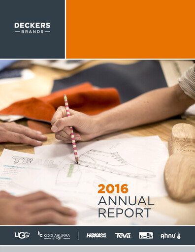 Thumbnail Deckers Brands Annual Report 2015-2016