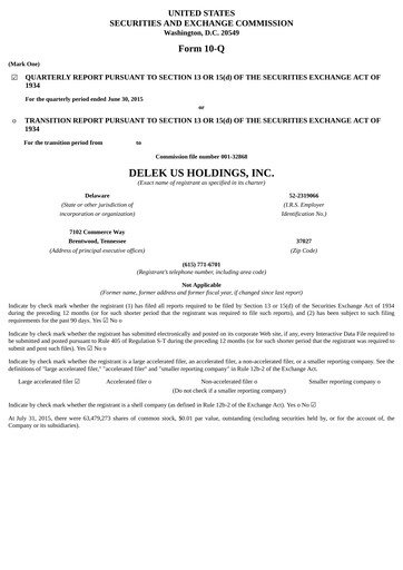 Thumbnail Delek US Quarterly Report 2015-q2