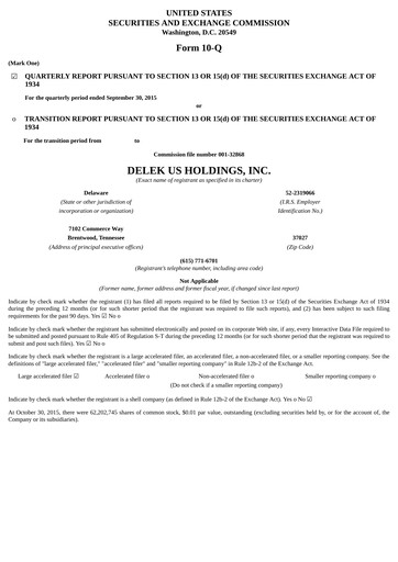 Thumbnail Delek US Quarterly Report 2015-q3