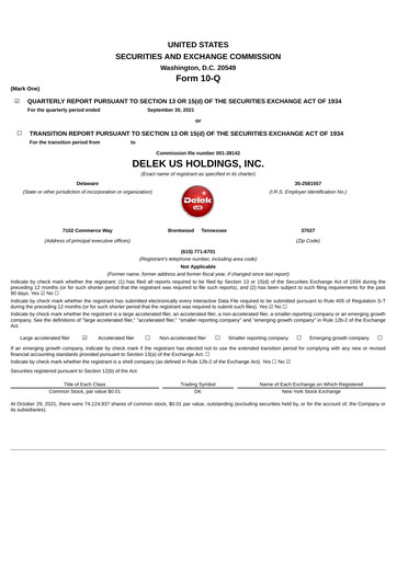 Thumbnail Delek US Quarterly Report 2021-q3