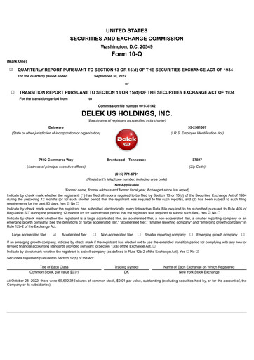 Thumbnail Delek US Quarterly Report 2022-q3