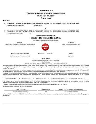 Thumbnail Delek US Quarterly Report 2024-q2