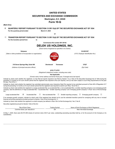 Thumbnail Delek US Quarterly Report 2025-q1