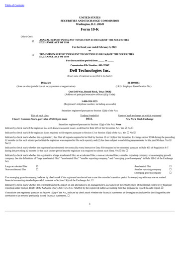 Thumbnail Dell Annual Report 2023