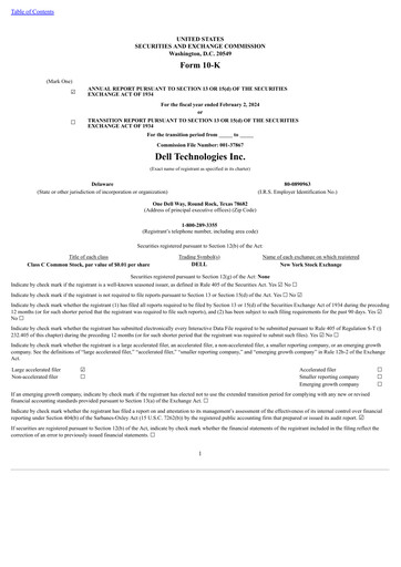 Thumbnail Dell Annual Report 2024
