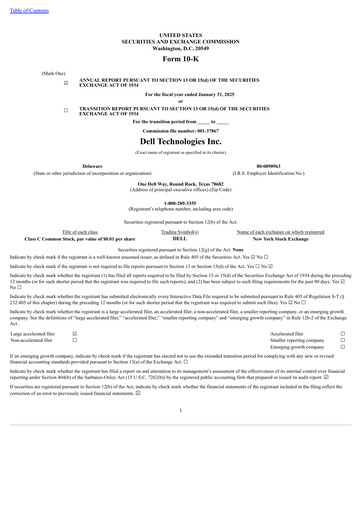 Thumbnail Dell Annual Report 2025