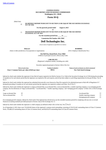 Thumbnail Dell Quarterly Report 2024-q2