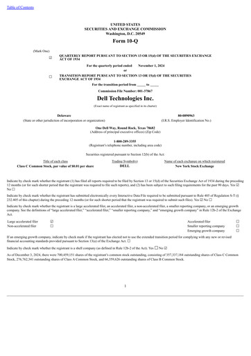 Thumbnail Dell Quarterly Report 2025-q3