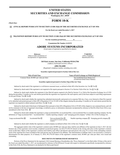 Thumbnail Adobe Annual Report 2017