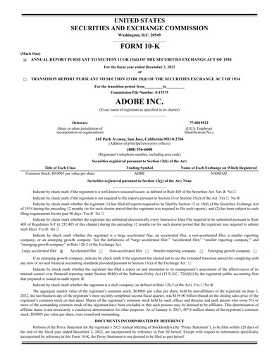 Thumbnail Adobe Annual Report 2022