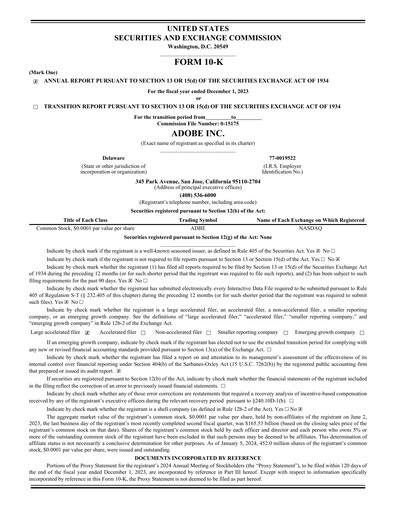 Thumbnail Adobe Annual Report 2023