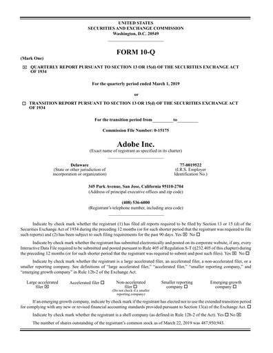 Thumbnail Adobe Quarterly Report 2019-q1
