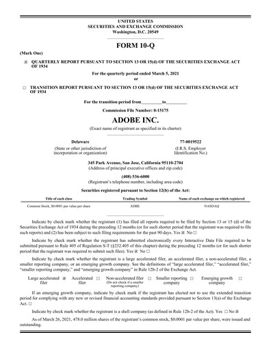 Thumbnail Adobe Quarterly Report 2021-q1