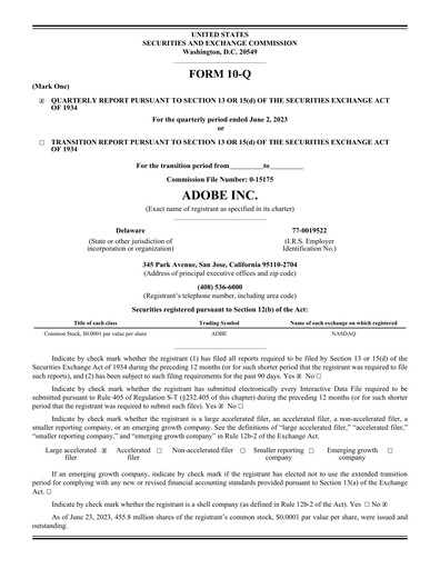 Thumbnail Adobe Quarterly Report 2023-q2