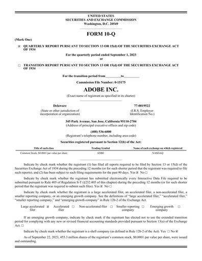 Thumbnail Adobe Quarterly Report 2023-q3