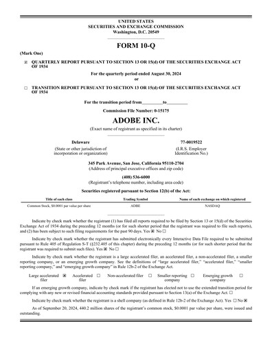 Thumbnail Adobe Quarterly Report 2024-q3