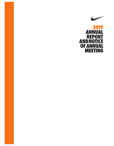 Miniature Nike Rapport annuel 2019