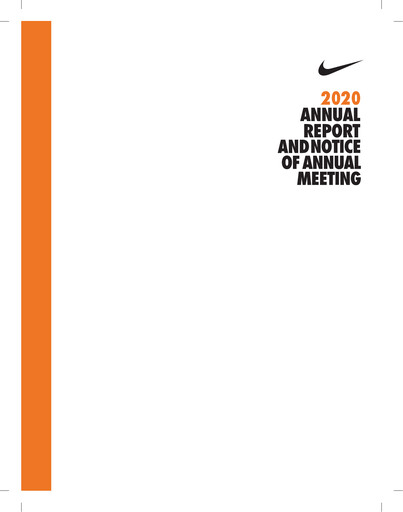 Miniature Nike Rapport annuel 2020