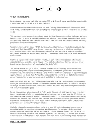 Thumbnail Nike Annual Report 2021