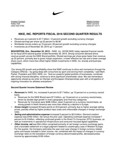 Thumbnail Nike Quarterly Report 2016-q2