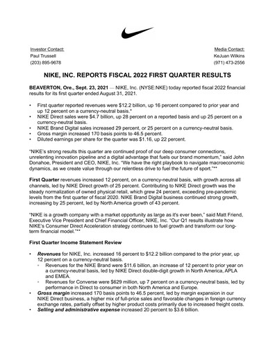 Thumbnail Nike Quarterly Report 2022-q1