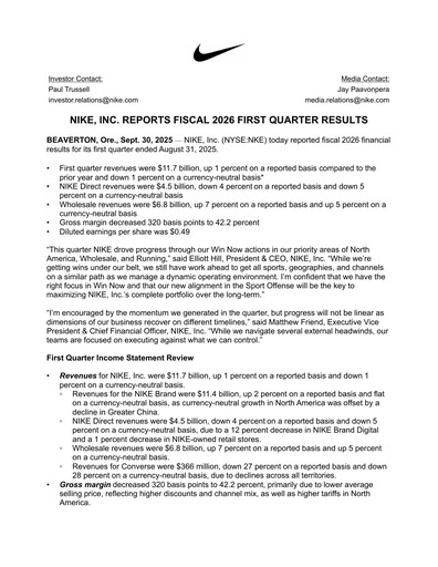 Thumbnail Nike Quarterly Report 2026-q1