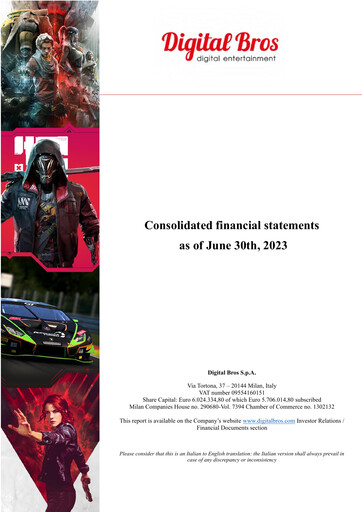 Thumbnail Digital Bros Financial Statement 2022-2023